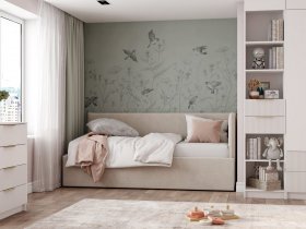 Диван-кровать Бенто (крем) в Игарке - igarka.mebel-nsk.ru | фото