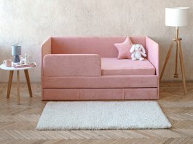 Диван-кровать Happy (коралловый) в Игарке - igarka.mebel-nsk.ru | фото