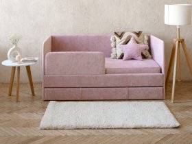 Диван-кровать Happy (розовый) в Игарке - igarka.mebel-nsk.ru | фото