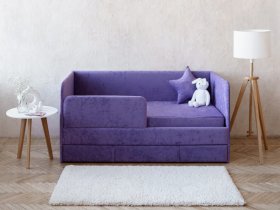 Диван-кровать Happy (сиреневый) в Игарке - igarka.mebel-nsk.ru | фото