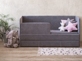 Диван-кровать Happy (темно-серый) в Игарке - igarka.mebel-nsk.ru | фото