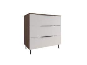 Комод 900 Роза (орех франклин карамельный/бежевый скин) в Игарке - igarka.mebel-nsk.ru | фото