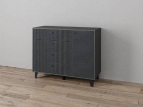 Комод «Катрин-13» (графит/гранит лофт) в Игарке - igarka.mebel-nsk.ru | фото