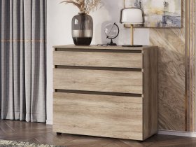 Комод КМ-01 Энигма (венге/дуб каньон) в Игарке - igarka.mebel-nsk.ru | фото