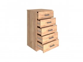 Комод Км004.1 Ирина (дуб крафт золотой) в Игарке - igarka.mebel-nsk.ru | фото
