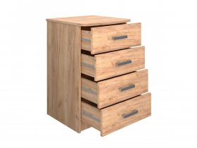 Комод Км008.1 Ирина (дуб крафт золотой) в Игарке - igarka.mebel-nsk.ru | фото