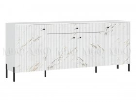 Комод Оливия (белый/мрамор золото) в Игарке - igarka.mebel-nsk.ru | фото