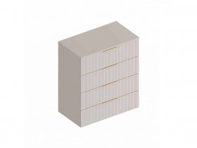 Комод с 4 ящ. «Тефия» (тефия/софт сантьяго) в Игарке - igarka.mebel-nsk.ru | фото