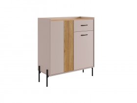 Комод с ящиком Доминика (кашемир/дуб крафт золотой) в Игарке - igarka.mebel-nsk.ru | фото