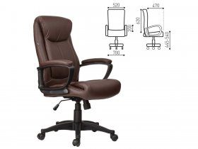 Кресло офисное BRABIX Enter EX-511, коричневое в Игарке - igarka.mebel-nsk.ru | фото