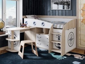 Кровать комбинированная «Немо» в Игарке - igarka.mebel-nsk.ru | фото
