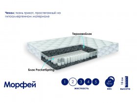 Матрас Морфей (жаккард) в Игарке - igarka.mebel-nsk.ru | фото