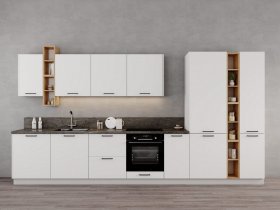 Модульная кухня Фортуна (белый) в Игарке - igarka.mebel-nsk.ru | фото