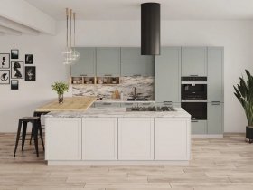 Модульная кухня Перо 3,4м (оазис) в Игарке - igarka.mebel-nsk.ru | фото