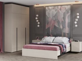 Модульная спальня Айри (кашемир) в Игарке - igarka.mebel-nsk.ru | фото