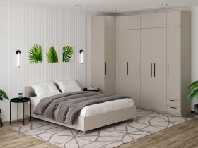 Модульная спальня «Верона» (сатин) в Игарке - igarka.mebel-nsk.ru | фото