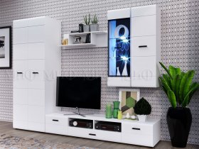 Модульная стенка Нэнси NEW в Игарке - igarka.mebel-nsk.ru | фото