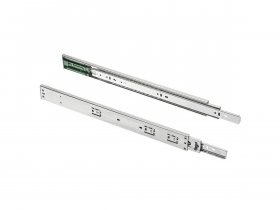 Направляющие полновыкатные шариковые, 45х450мм, PUSH TO OPEN, GTV в Игарке - igarka.mebel-nsk.ru | фото