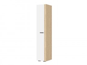 Шкаф 400 ШК-01 Санса (дуб сонома/белый) в Игарке - igarka.mebel-nsk.ru | фото