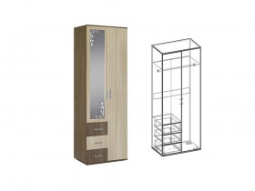 Шкаф двухстворчатый Альтернатива в Игарке - igarka.mebel-nsk.ru | фото