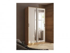 Шкаф-купе 1,2м «Стиль-2» (дуб крафт золотой/кашемир) в Игарке - igarka.mebel-nsk.ru | фото