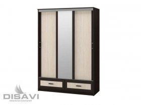 Шкаф-купе 3-х створчатый 1.5м Модерн в Игарке - igarka.mebel-nsk.ru | фото