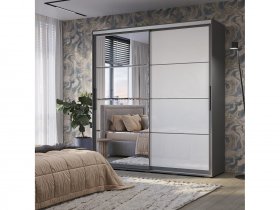 Шкаф-купе Крафт-6 (графит) в Игарке - igarka.mebel-nsk.ru | фото