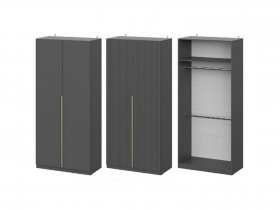 Шкаф ШК-100 Эккервуд (графит) в Игарке - igarka.mebel-nsk.ru | фото