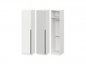 Шкаф ШК-50 Эккервуд (белый) в Игарке - igarka.mebel-nsk.ru | фото