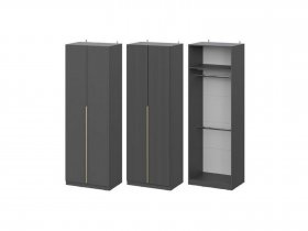Шкаф ШК-75 Эккервуд (графит) в Игарке - igarka.mebel-nsk.ru | фото