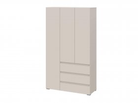 Шкаф трехстворчатый с ящиками Люмо ШК-06 в Игарке - igarka.mebel-nsk.ru | фото