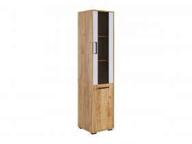 Стеллаж Лайт-2 (дуб крафт золотой/белый) в Игарке - igarka.mebel-nsk.ru | фото