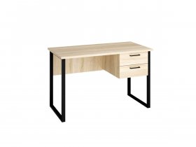 Стол компьютерный Ст152 (дуб сонома/черный муар) в Игарке - igarka.mebel-nsk.ru | фото