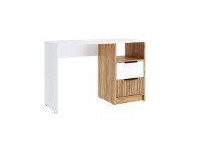 Стол письменный СП-001 Ивис (дуб крафт золотой/белый) в Игарке - igarka.mebel-nsk.ru | фото