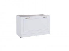 Тумба 800 Апполия прихожая (белый/белый дуб) в Игарке - igarka.mebel-nsk.ru | фото
