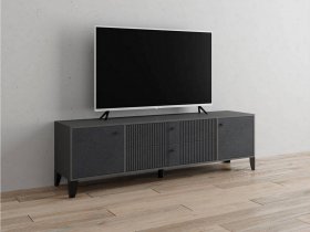 Тумба под ТВ Парус-10 (графит/гранит лофт) в Игарке - igarka.mebel-nsk.ru | фото