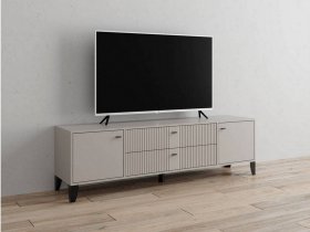 Тумба под ТВ Парус-10 (кашемир/сантьяго софт) в Игарке - igarka.mebel-nsk.ru | фото