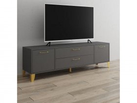Тумба под ТВ Парус-13 (графит серый) в Игарке - igarka.mebel-nsk.ru | фото