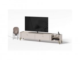Тумба под ТВ ТБ2 Одетта (дуб эндгрей/меланж) в Игарке - igarka.mebel-nsk.ru | фото