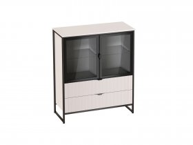 Тумба с 2 дв и 2 ящ Нора (персидский жемчуг) (гостиная) в Игарке - igarka.mebel-nsk.ru | фото